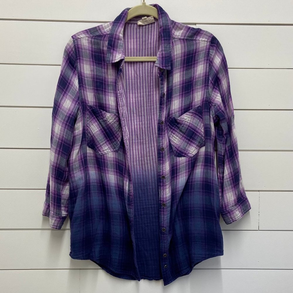 Purple flannel NYC Hydraulic Denim